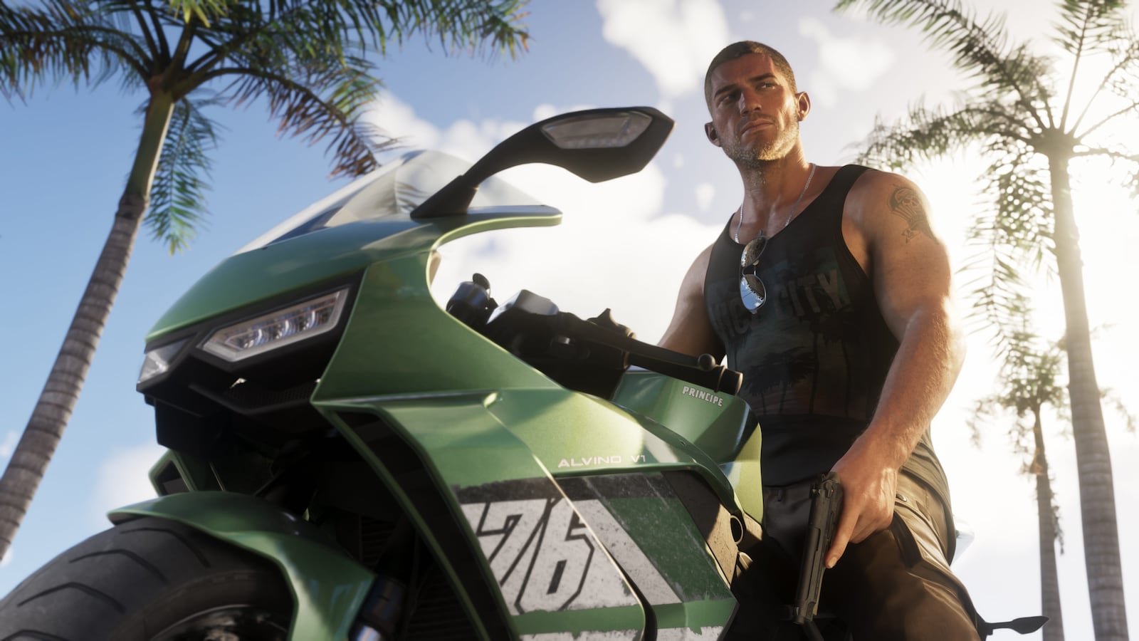Officiële GTA VI-screenshot van Jason Duval