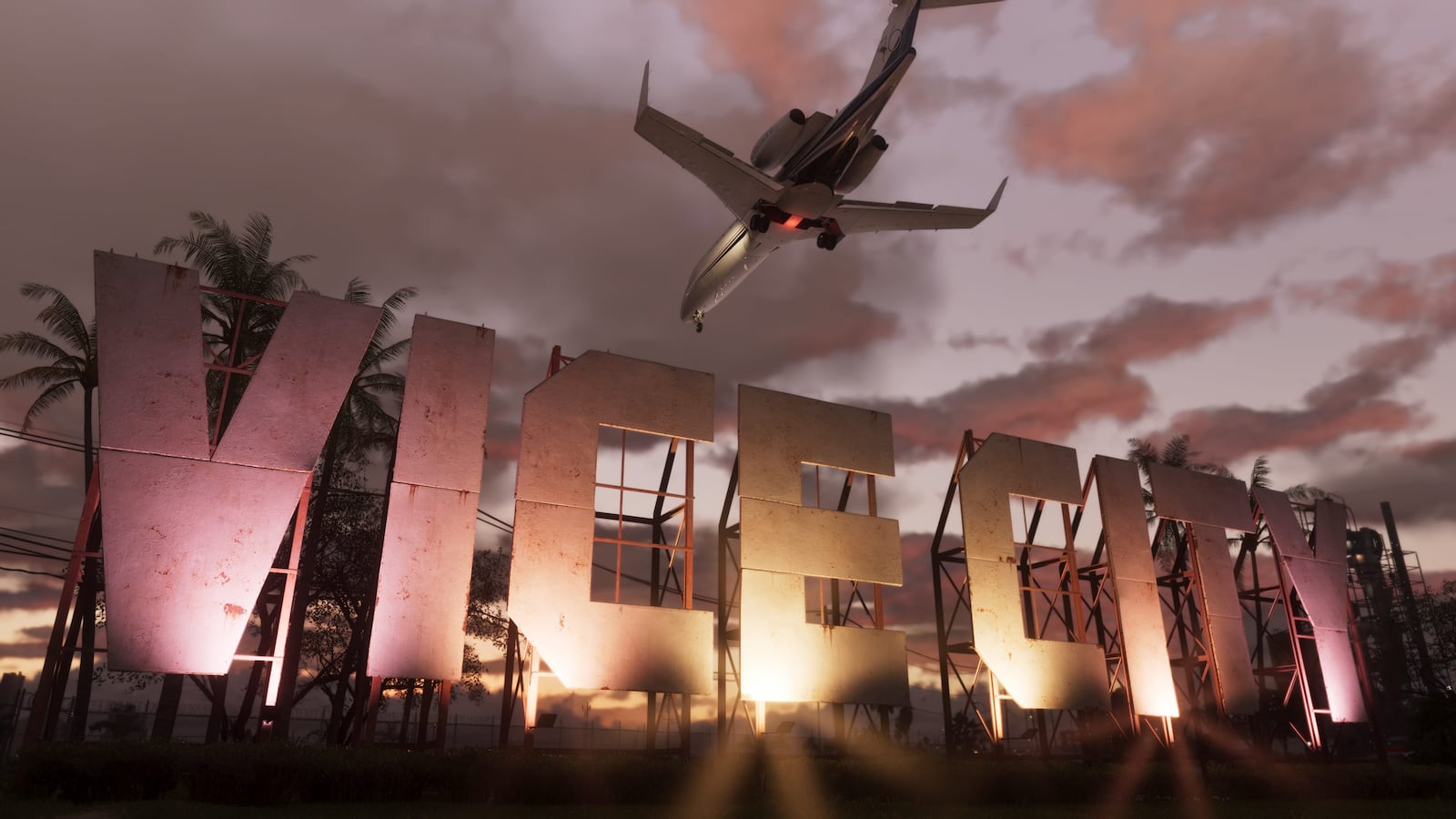 Officiële GTA VI-screenshot van Vice City