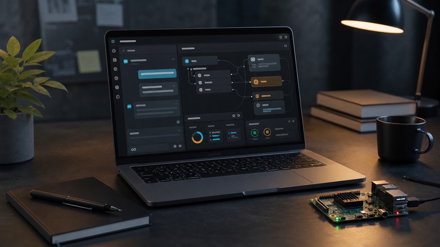AI-dashboard op een scherm